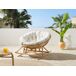 Beliani Silla mecedora ORVIETO Beliani Silla mecedora ORVIETO Beige