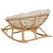 Beliani Silla mecedora ORVIETO Beliani Silla mecedora ORVIETO Beige
