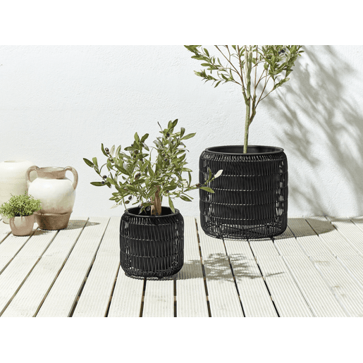Beliani Conjunto de 2 vasos para plantas BRODIEA