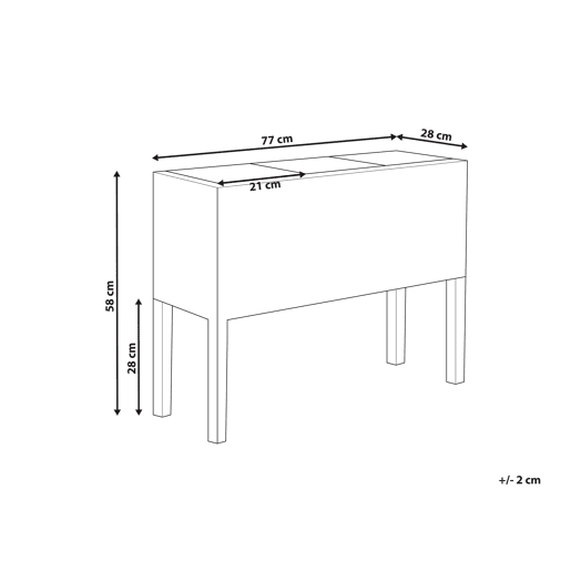 Beliani Vaso alto para plantas CARAGANA