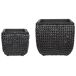 Beliani Conjunto de 2 macetas BERBERIS Beliani Conjunto de 2 macetas BERBERIS Negro