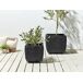 Beliani Conjunto de 2 macetas BERBERIS Beliani Conjunto de 2 macetas BERBERIS Negro