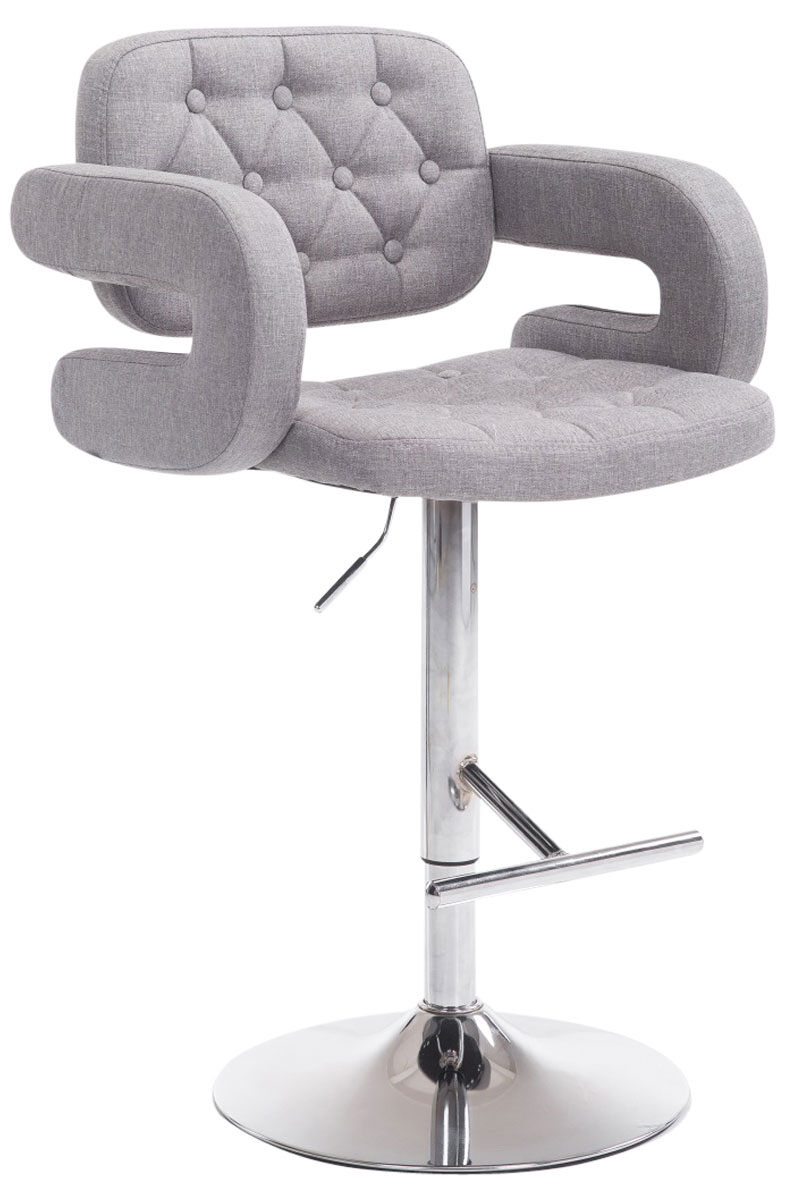 Taburete de bar dublin en tela 123x62x55cm