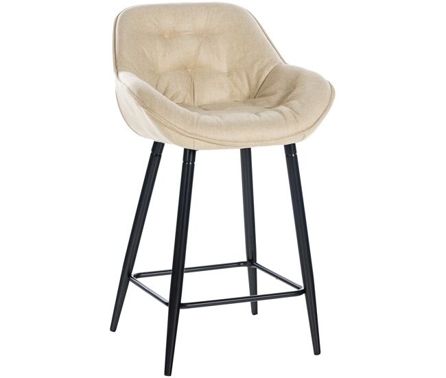 Taburete de bar gibson en tela o terciopelo 94x54x58 cm