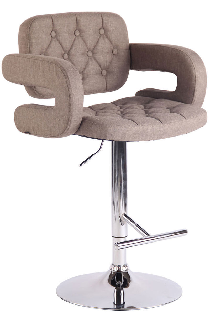 Taburete de bar dublin en tela 123x62x55cm