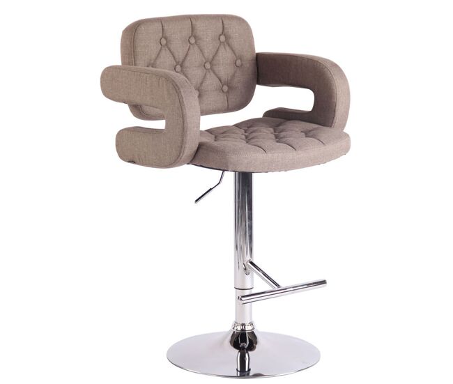 Taburete de bar dublin en tela 123x62x55cm