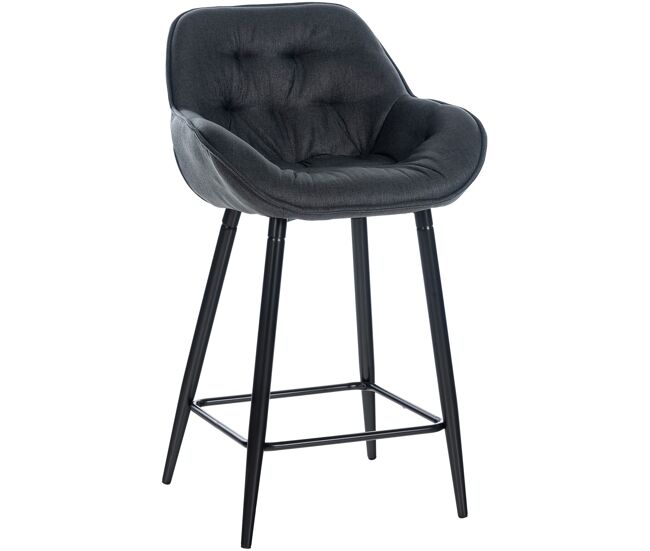 Taburete de bar gibson en tela o terciopelo 94x54x58 cm