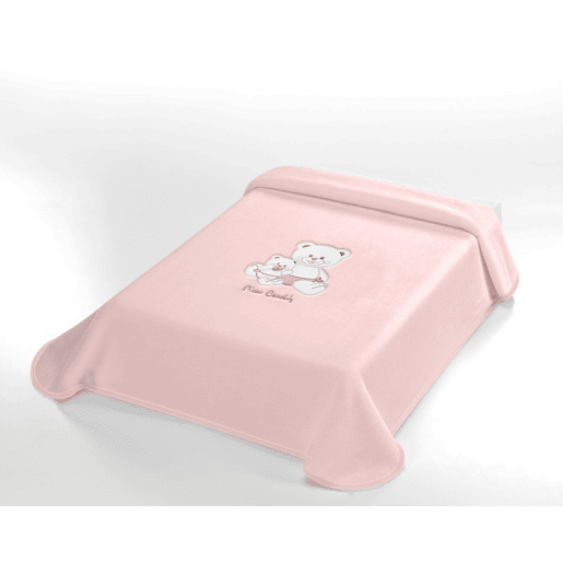 Cobertor de bebê rosa Pierre Cardin 110x140cm Donegal Collections