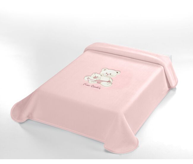 Manta bebé rosa pierre cardin 110x140cm donegal collections
