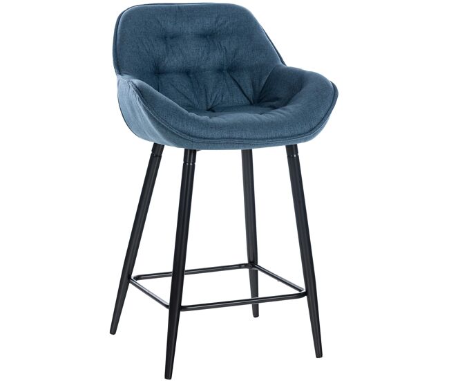 Taburete de bar gibson en tela o terciopelo 94x54x58 cm