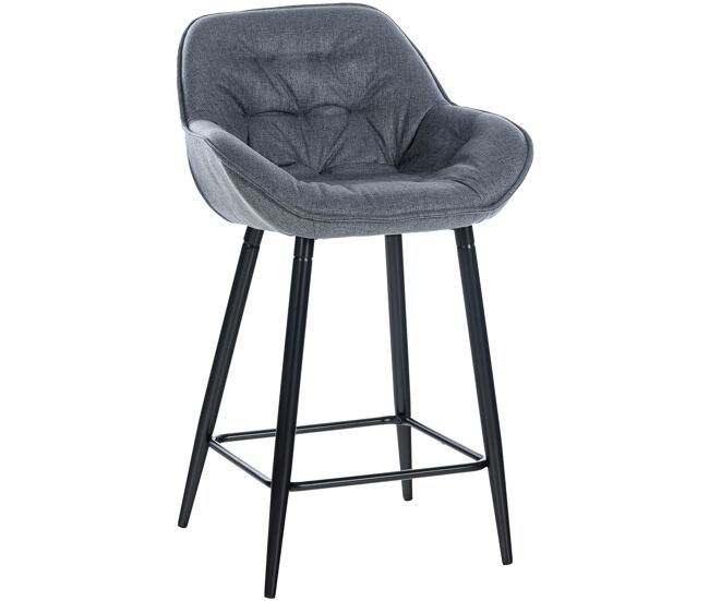 Taburete de bar gibson en tela o terciopelo 94x54x58 cm