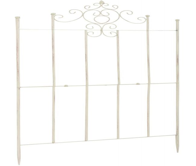 Espaldera paula 170 x 86 cm metal crema antiguo 2x86x170 cm