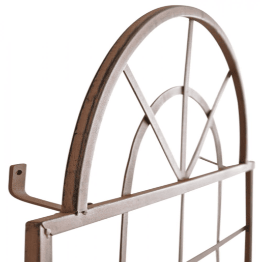 Set de 2 vallas metálicas viva para plantas trepadoras Metal Marrón antiguo 1X70X180 cm
