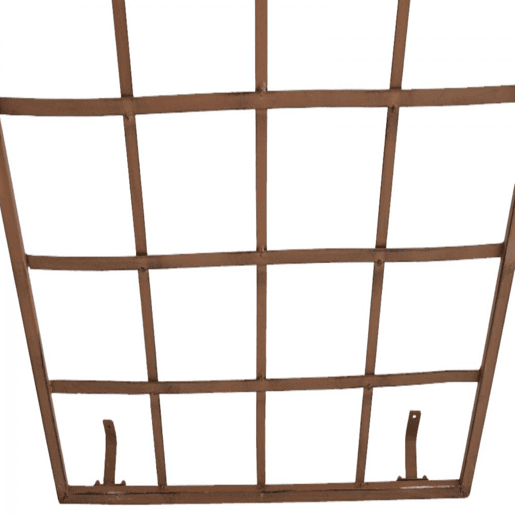 Set de 2 vallas metálicas viva para plantas trepadoras Metal Marrón antiguo 1X70X180 cm