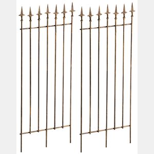 Juego de 2 celosias Elisa 100 x 50 cm Metal Bronce 0.7X50X100 cm