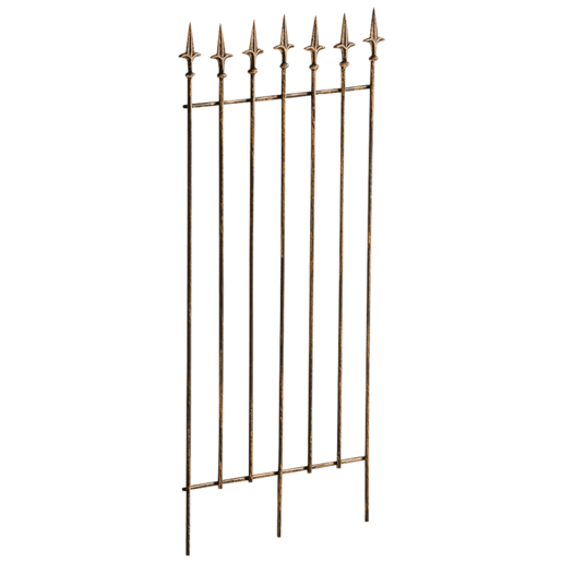 Juego de 2 celosias Elisa 100 x 50 cm Metal Bronce 0.7X50X100 cm