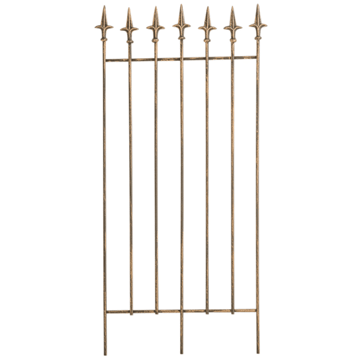 Juego de 2 celosias Elisa 100 x 50 cm Metal Bronce 0.7X50X100 cm