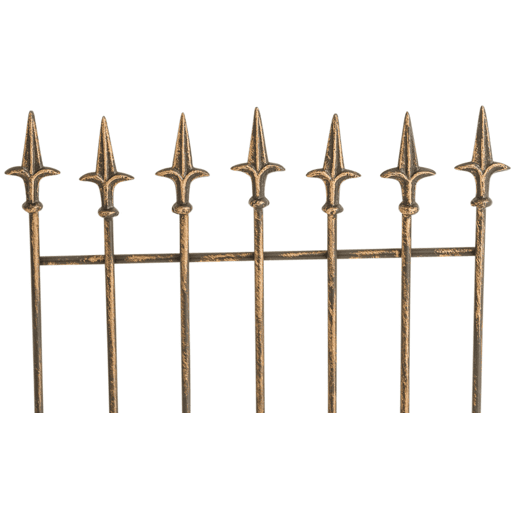Juego de 2 celosias Elisa 100 x 50 cm Metal Bronce 0.7X50X100 cm