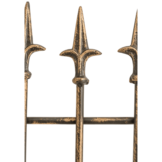 Juego de 2 celosias Elisa 100 x 50 cm Metal Bronce 0.7X50X100 cm