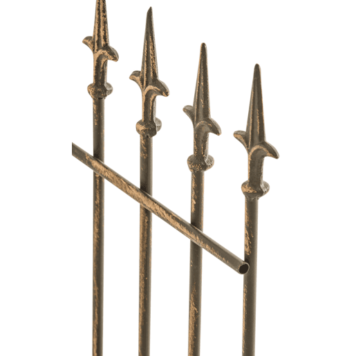 Juego de 2 celosias Elisa 100 x 50 cm Metal Bronce 0.7X50X100 cm