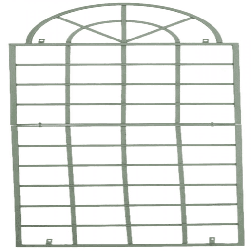 Set de 2 vallas metálicas viva para plantas trepadoras Metal Verde antiguo 1X70X180 cm