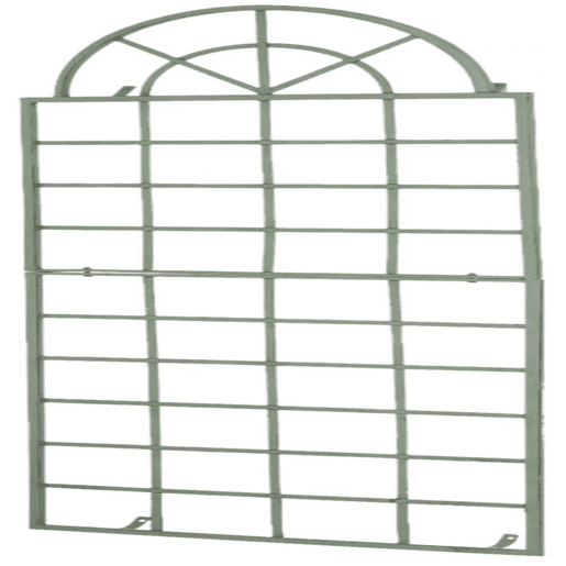 Set de 2 vallas metálicas viva para plantas trepadoras Metal Verde antiguo 1X70X180 cm