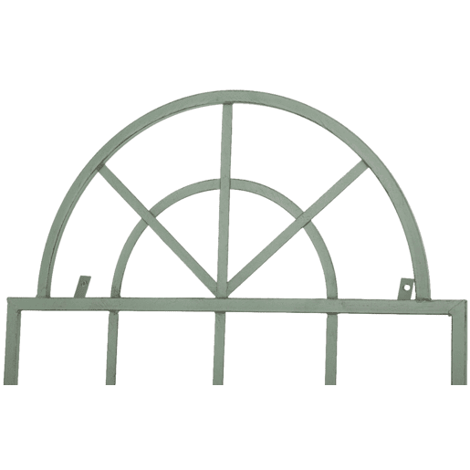 Set de 2 vallas metálicas viva para plantas trepadoras Metal Verde antiguo 1X70X180 cm