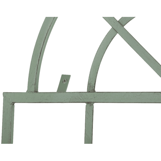 Set de 2 vallas metálicas viva para plantas trepadoras Metal Verde antiguo 1X70X180 cm