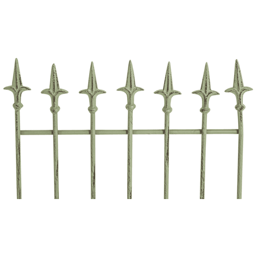 Juego de 2 celosias Elisa 100 x 50 cm Metal Verde antiguo 0.7X50X100 cm