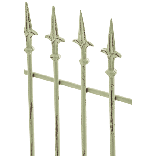 Juego de 2 celosias Elisa 100 x 50 cm Metal Verde antiguo 0.7X50X100 cm