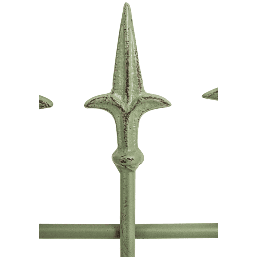 Juego de 2 celosias Elisa 100 x 50 cm Metal Verde antiguo 0.7X50X100 cm