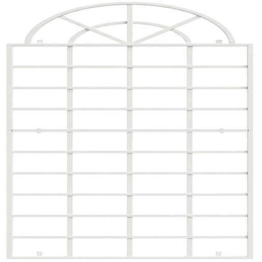 Set de 2 enrejados Viva para pared Metal Blanco 1X70X180 cm