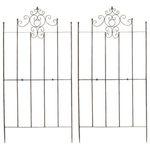 Set de 2 Enrejados para plantas Paula Metal Bronce 2X85.5X170 cm Set de 2 Enrejados para plantas Paula Metal Bronce 2X85.5X170 cm