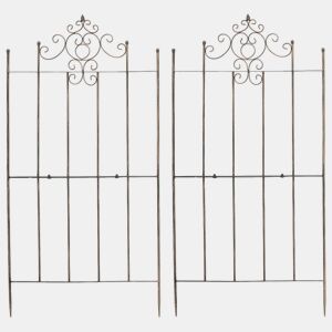 Set de 2 Enrejados para plantas Paula Metal Bronce 2X85.5X170 cm