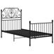 Estructura de cama de metal 90x200 Estructura de cama de metal 90x200 Negro