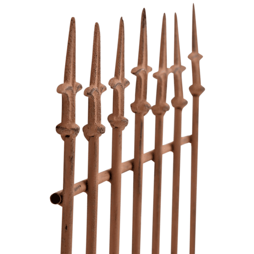 Juego de 2 celosias Elisa 100 x 50 cm Metal Marrón antiguo 0.7X50X100 cm