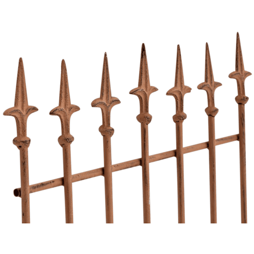 Juego de 2 celosias Elisa 100 x 50 cm Metal Marrón antiguo 0.7X50X100 cm