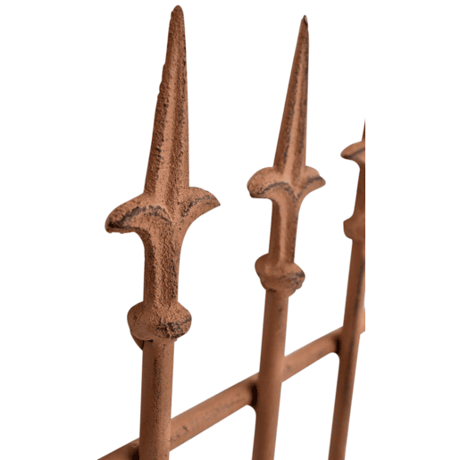 Juego de 2 celosias Elisa 100 x 50 cm Metal Marrón antiguo 0.7X50X100 cm