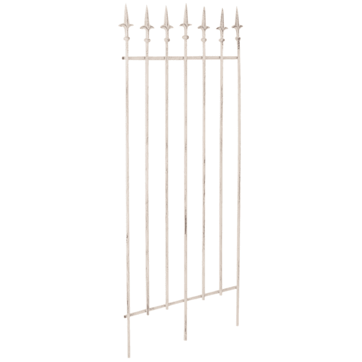 Juego de 2 celosias Elisa 100 x 50 cm Metal Crema antiguo 0.7X50X100 cm