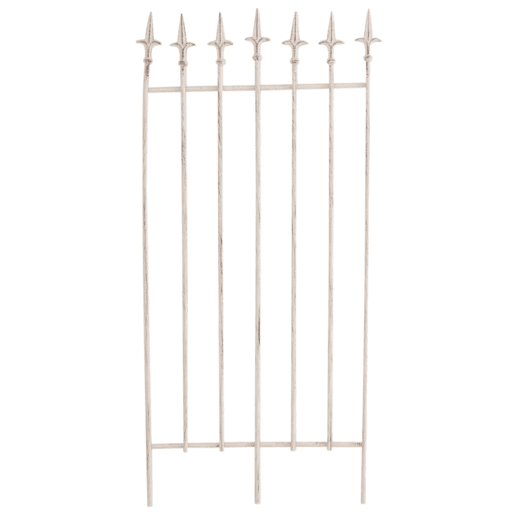 Juego de 2 celosias Elisa 100 x 50 cm Metal Crema antiguo 0.7X50X100 cm