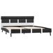 Estructura de cama con LED de cuero sintético 120x200 Estructura de cama con LED de cuero sintético 120x200 Blanco