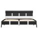 Estructura de cama con LED de cuero sintético 120x200 Estructura de cama con LED de cuero sintético 120x200 Blanco