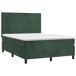 Cama box spring colchón y LED terciopelo - Diseño plano 140x190 Cama box spring colchón y LED terciopelo - Diseño plano 140x190 Gris Claro