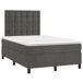 Cama box spring colchón y LED terciopelo - Botones 120x200 Cama box spring colchón y LED terciopelo - Botones 120x200 Azul