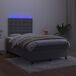 Cama box spring colchón y LED terciopelo - Botones 120x200 Cama box spring colchón y LED terciopelo - Botones 120x200 Azul