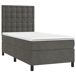 Cama box spring colchón y LED terciopelo - Botones 80x200 Cama box spring colchón y LED terciopelo - Botones 80x200 Azul
