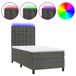 Cama box spring colchón y LED terciopelo - Botones 80x200 Cama box spring colchón y LED terciopelo - Botones 80x200 Azul