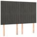Cama box spring colchón y LED terciopelo - Rayas verticales 140x190 Cama box spring colchón y LED terciopelo - Rayas verticales 140x190 Gris