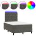 Cama box spring colchón y LED terciopelo - Diseño de botones 120x200 Cama box spring colchón y LED terciopelo - Diseño de botones 120x200 Azul