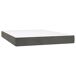 Cama box spring colchón y LED terciopelo - Diseño plano 140x200 Cama box spring colchón y LED terciopelo - Diseño plano 140x200 Gris